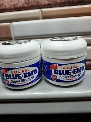 $20.99 • Buy Original Blue Emu Super Strength 2 Jars 2oz Each--Total Of 4oz