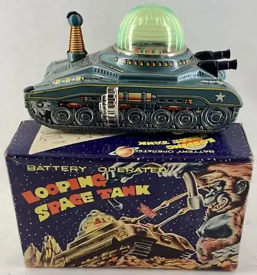 Vintage 1962 Daiya LOOPING SPACE TANK B/o Tin-litho W/Box & Insert Minty 24pix • $399.99