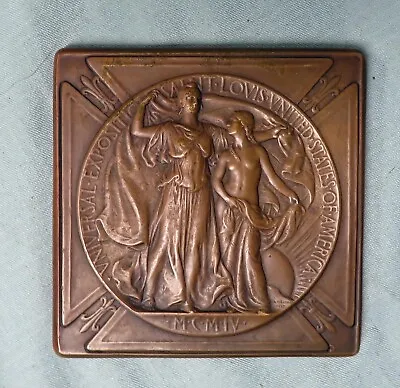 $159.95 • Buy Art Nouveau 1904 St. Louis Louisiana Purchase Exposition Silver Medal A. Weinman