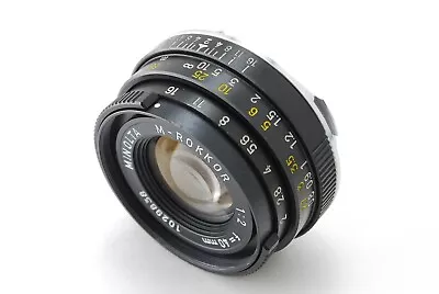 Read!![EXC+4] Minolta M Rokkor 40mm F/2 Lens Leica M For CL CLE From JAPAN • $349.99