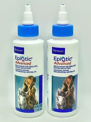 Virbac Epi-Optic Advanced Ear Cleanser For Dogs And Cats 4 Oz Exp 07/26 (2 Pack) • $12.95