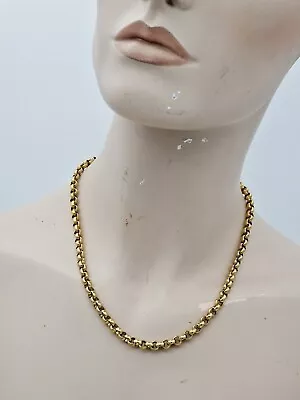 Beautiful Vintage 22ct Gold Plated Belcher Chain Necklace • £9