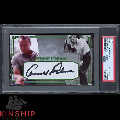 Arnold Palmer Signed Cut 3x5 Custom Card PSA DNA Slabbed Masters Golf Auto C2689 • $299