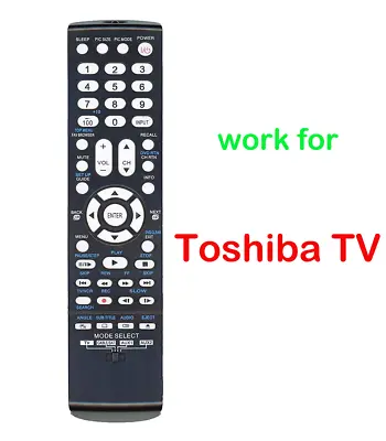Replace Remote For TOSHIBA LED LCD TV CT-90302 26AV52U 32AV52R 42RV530 CT-90275 • $7.13