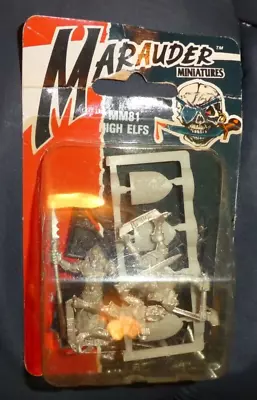 3 CLASSIC Warhammer Marauder High Elves NIB Metal  OOP - Citadel MM81 Elves 1988 • $29.99