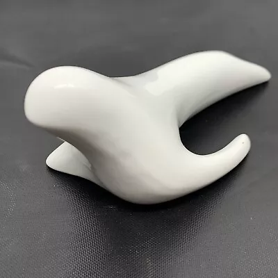 $49 • Buy Naaman Vintage Israel White Porcelain Seal Statue Figurine  Rare