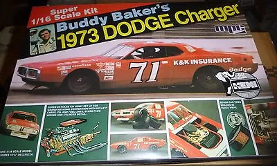 MPC 811 BUDDY BAKER K&K DODGE CHARGER NASCAR #71 1/16 Model Car Mountain KIT FS  • $39.88