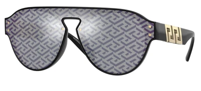 $291.50 • Buy Versace VE 4420 Black/Grey Blue Monogram  44/14/145 Men Sunglasses