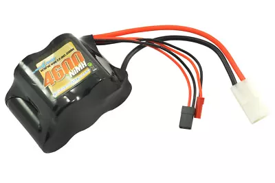 Voltz 4600mAh 6V NiMH Rx Receiver Sub-C RC Car Hump Battery Pack W/BEC/JR Plug • £26.48