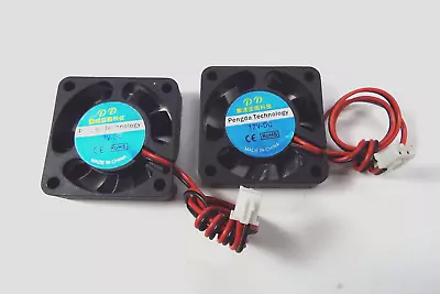 X2 12V DC BOX COOLING FAN 40X40X1OMM BRUSHLESS JST 2 PIN 2.54 CONNECTOR 3D USA • $4.99