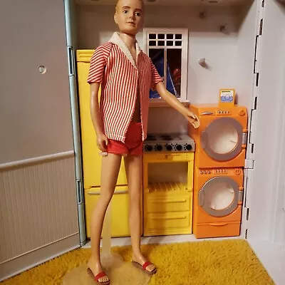 Vintage Ken Doll And Outfit #750 Red Striped Beach • $49.99