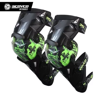 Knee Shin Armor Brace Guard Pads Protector Cycling Motorcycle Motocross Racing • $78.98