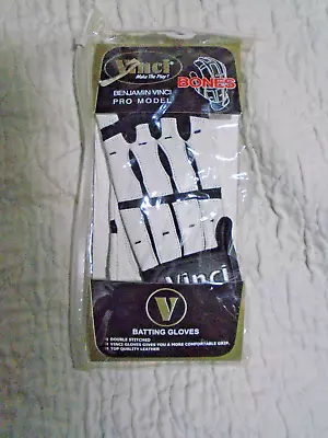 Vinci Pro Model Youth Medium Batting Gloves BONES 1 Pair • $9.99