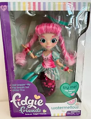 Mermaid Doll Toys Fidgie Friends Watermellow Pink Hair • $9