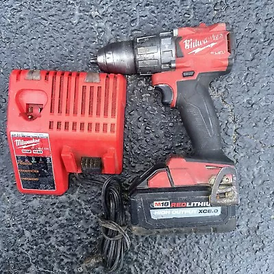 Milwaukee Fuel M18 1/2” Hammer Drill W/8.0 HO Battery & Charger • $129