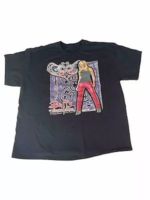 Buffy The Vampire Slayer Horror Show T-Shirt Sz XL Fox 2001 Promo Black Cut Tag • $149.99