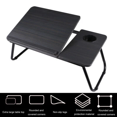 $24.88 • Buy Study Laptop Bed Table Foldable Lap Standing Desk Tray Portable Adjustable Stand