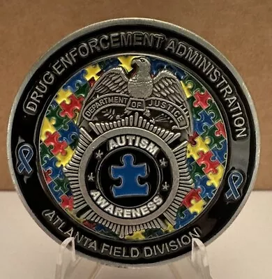 New Atlanta Georgia DEA Office Autism Awareness Challenge Coin • $22