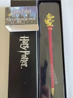 Harry Potter Gryffindor Pen Red Metal With Gift Box 849421002572 Brand New • $0.99