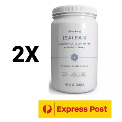 SALE 2 X Isagenix IsaLean Vanilla Protein Shake Meal Replacement EXP 09/2024 • $155