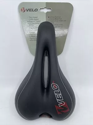 VELO PLUSH Gel 270x180mm Cro-mo Rail Comfort Cutout Saddle NEW With PACKAGE • $22.60