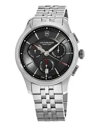 New Victorinox Swiss Army Alliance Chronograph Black Dial Men's Watch 241745.1 • $371