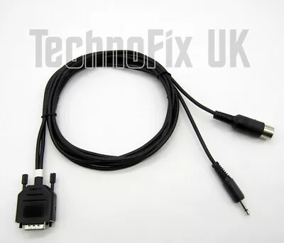 7 Pin Acom 'S' Series CI-V Control Cable Icom IC-746 IC-756 IC-765 IC-7400 Etc. • £37.99