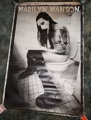 Very RARE Marilyn Manson Subway Poster  Titan Of The Toilet  • $500