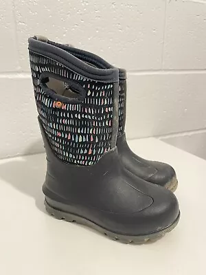 Bogs Classic Axel Pull On Winter Snow Boots Boys Size 11 • $20