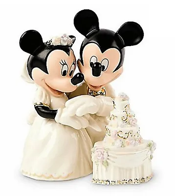 Lenox Disney Minnie's Dream Wedding Cake Topper Figurine Mickey Mouse Bride NEW • $102