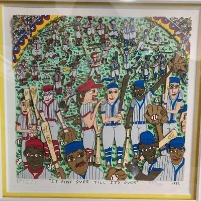 JAMES RIZZI It Ain’t Over Till It’s Over Screen Printing Framed ED350 • $2150