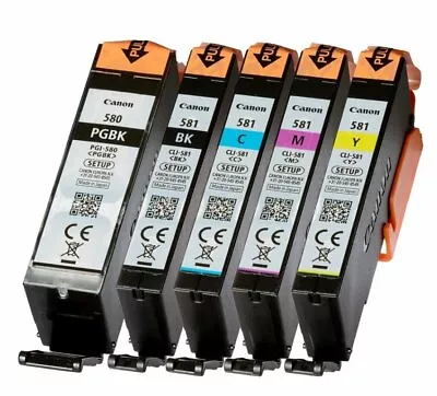 £29.99 • Buy Genuine Ink Cartridge TR7550 TR8550 TS705 Original Canon 580 581 Printer Ink