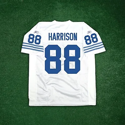 Marvin Harrison Reebok Indianapolis Colts Authentic On-Field EQT Away Jersey • $149.99