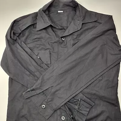 Vintage Military Black Button Up Combat Coat Hot Weather Sz Medium NWOT  • $24.95