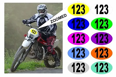  Race Numbers For Motorbike Motocross Race Cars 5  High Black Or White On Colour • £3.49