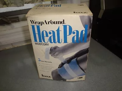 Vintage Kaz New In Box Wrap Around Heat Pad Moist/dry Hp440 7 X 15 Usa • $22