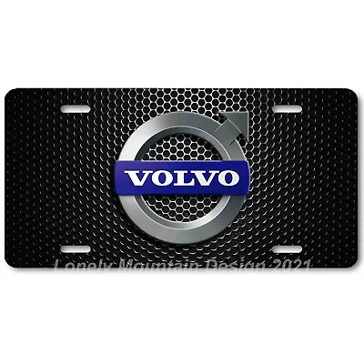 Volvo Inspired Art On Mesh FLAT Aluminum Novelty Auto Car License Tag Plate • $19.99