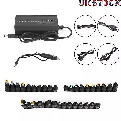 120W Car Home 34 Tips Power Supply Adapter Charger For Laptop Notebook UK • £23.98