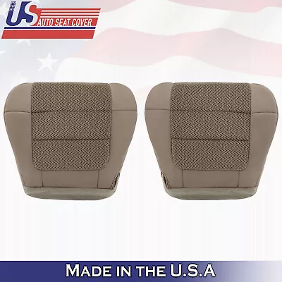 2001- 2003 Ford F150 XLT Front DRIVER Bottom Cloth Seat Cover Med Parchment Tan • $346.81