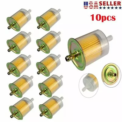 $16.10 • Buy 5/16  10 Fuel Filters Industrial High Performance Inline Gas Fuel Line Universal