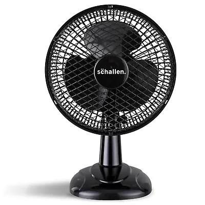 £12.99 • Buy Schallen Electric Black Small 6'' Inch Desktop Desk Fan Portable Air Cooling