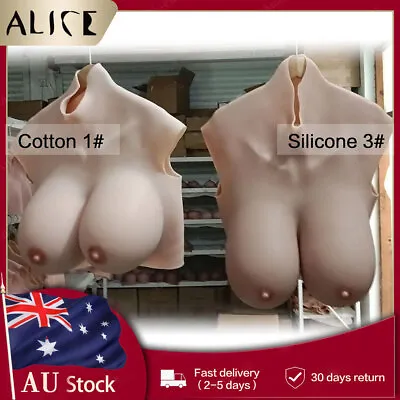 Silicone Breastplate Fake Boobs Breast Forms For Crossdresser Drag Queen C-G Cup • $139.41