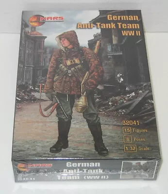 Mars Figures 32041 1/32 WWII German Anti Tank Team (15 Figures) • $24.85