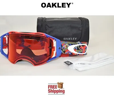 Oakley Airbrake Mx Camovinejungle Rwb W/prizm Mx Torch Free Shipping • $210