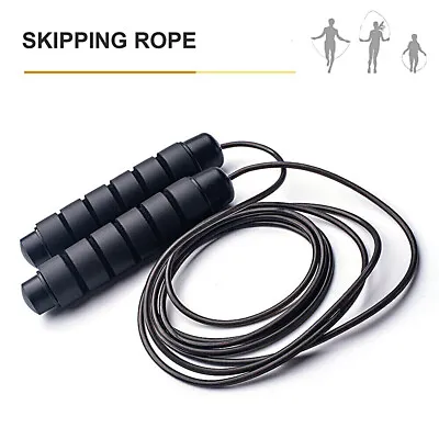 2pcs 3meter Adjustable Steel Jump Skipping Rope With Ball Bearings Foam Handles • $4.89