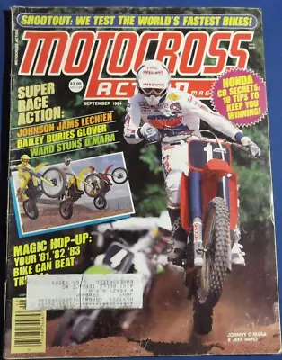 Motocross Action Magazine-sept 1984-open Shootout-pasadena Supx-sidecar-vintage • $28