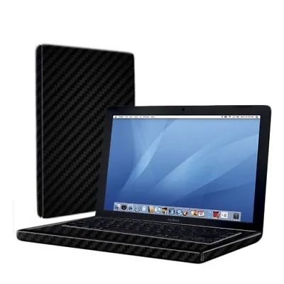 Skinomi Carbon Fiber Black Skin Cover For Apple Macbook 13 In. (2007) • $47.67