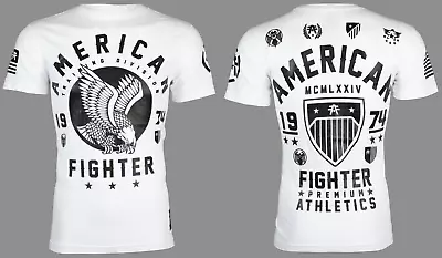 AMERICAN FIGHTER Fort Hays White Athletic Mens Crewneck T-shirt S-3XL NWT • $24.95