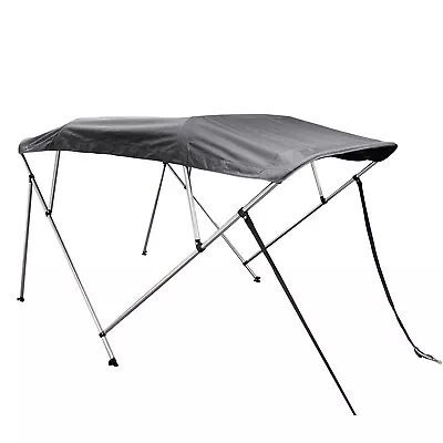 4 Bow Bimini Top Boat Cover Set With Boot And Rear Support Poles 9 Colors • $233.99