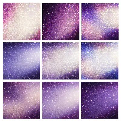 Purple Shiny Laser Photo Background Studio Photography Backdrops Glitter Cloth • £6.10